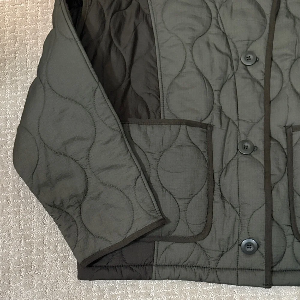 Zara Quilted Green Jacket - Picture 3 of 7